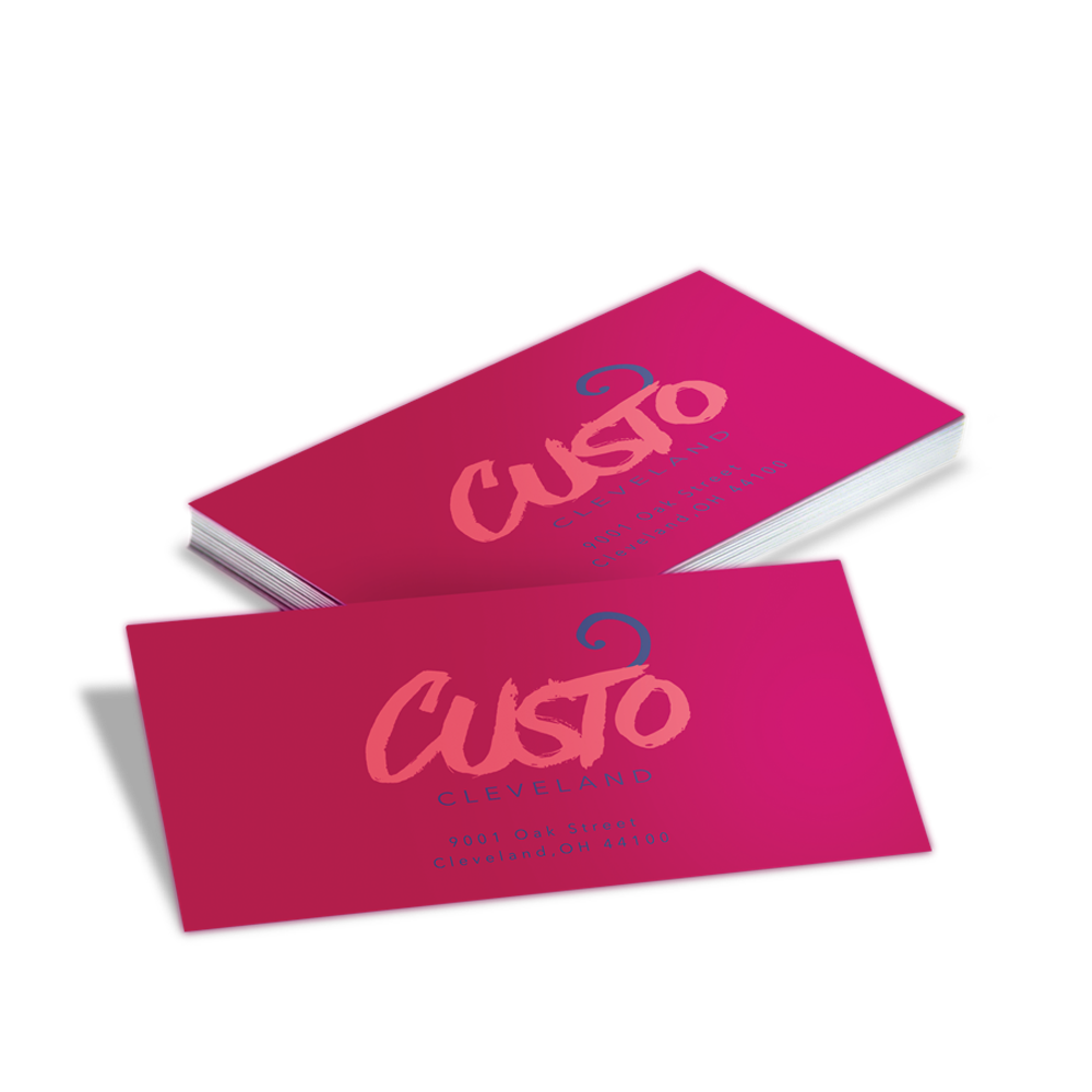 Suede / soft-touch cards printed product example